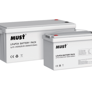 Batería de fosfato de hierro y litio (LiFePO4) - MUST
